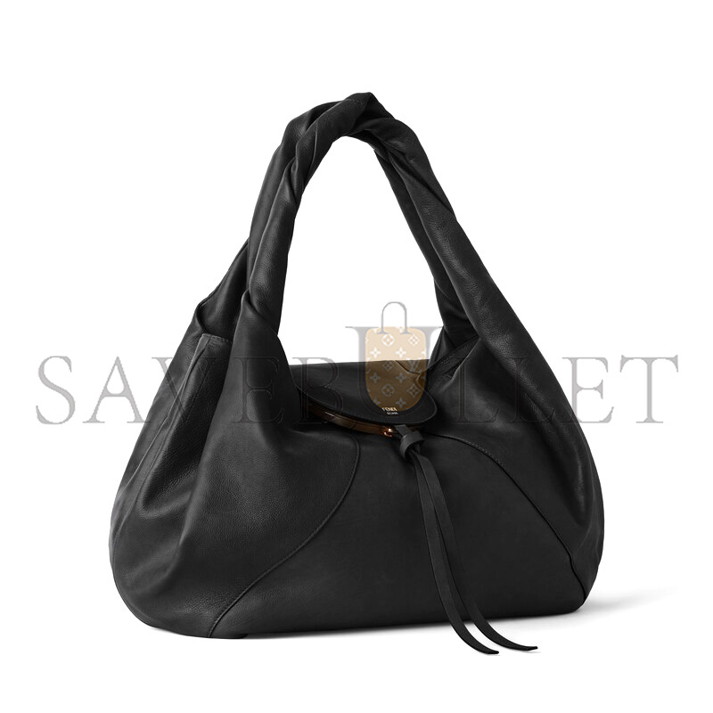 F**di spy black leather bag 8br839ayctf0kur (48*22*20cm)